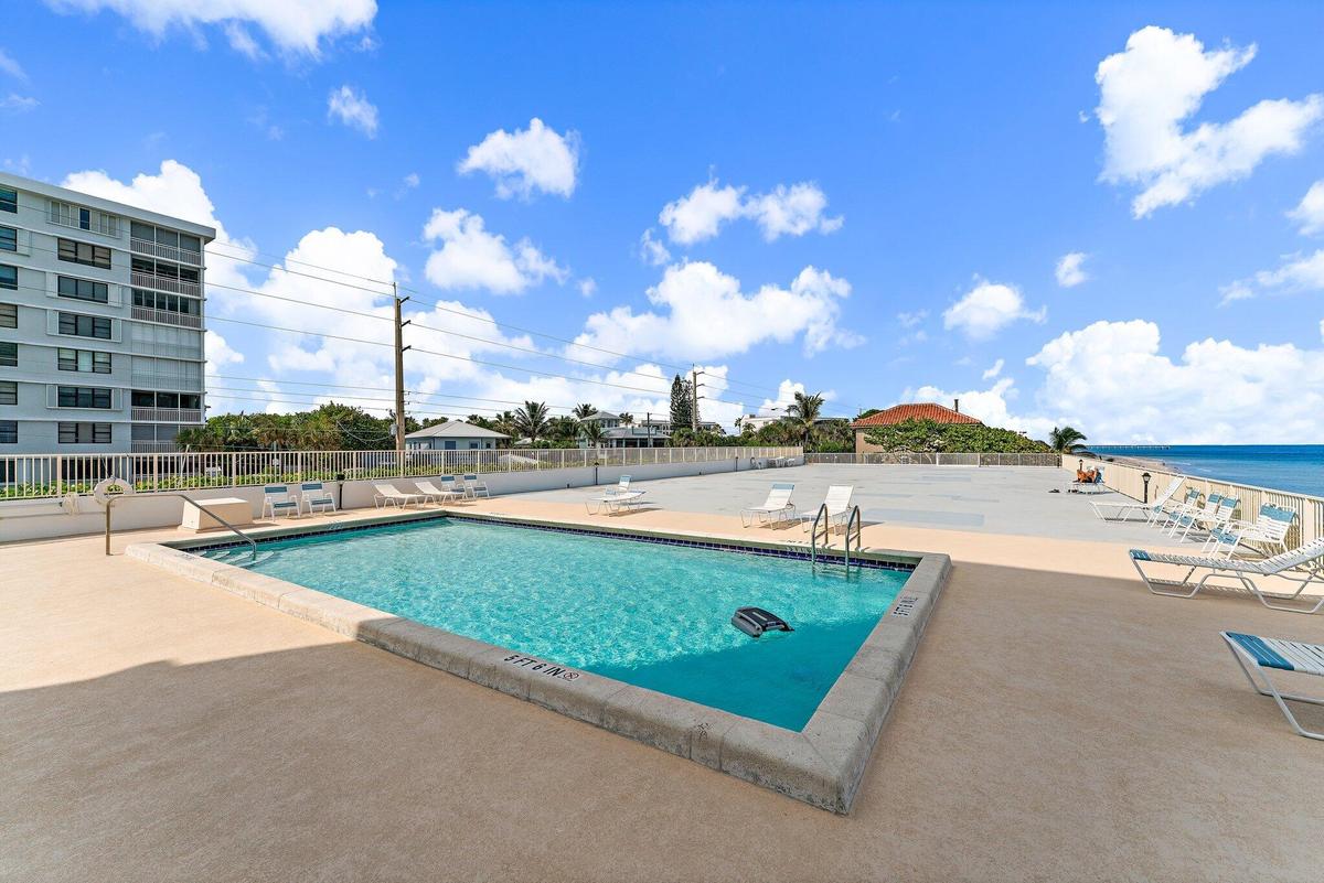 Pool Deck w/ beach Views