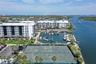 Aerial view of Tennis courts and marina