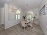 The formal dining room is just off the kitchen to make serving those special meals a breeze