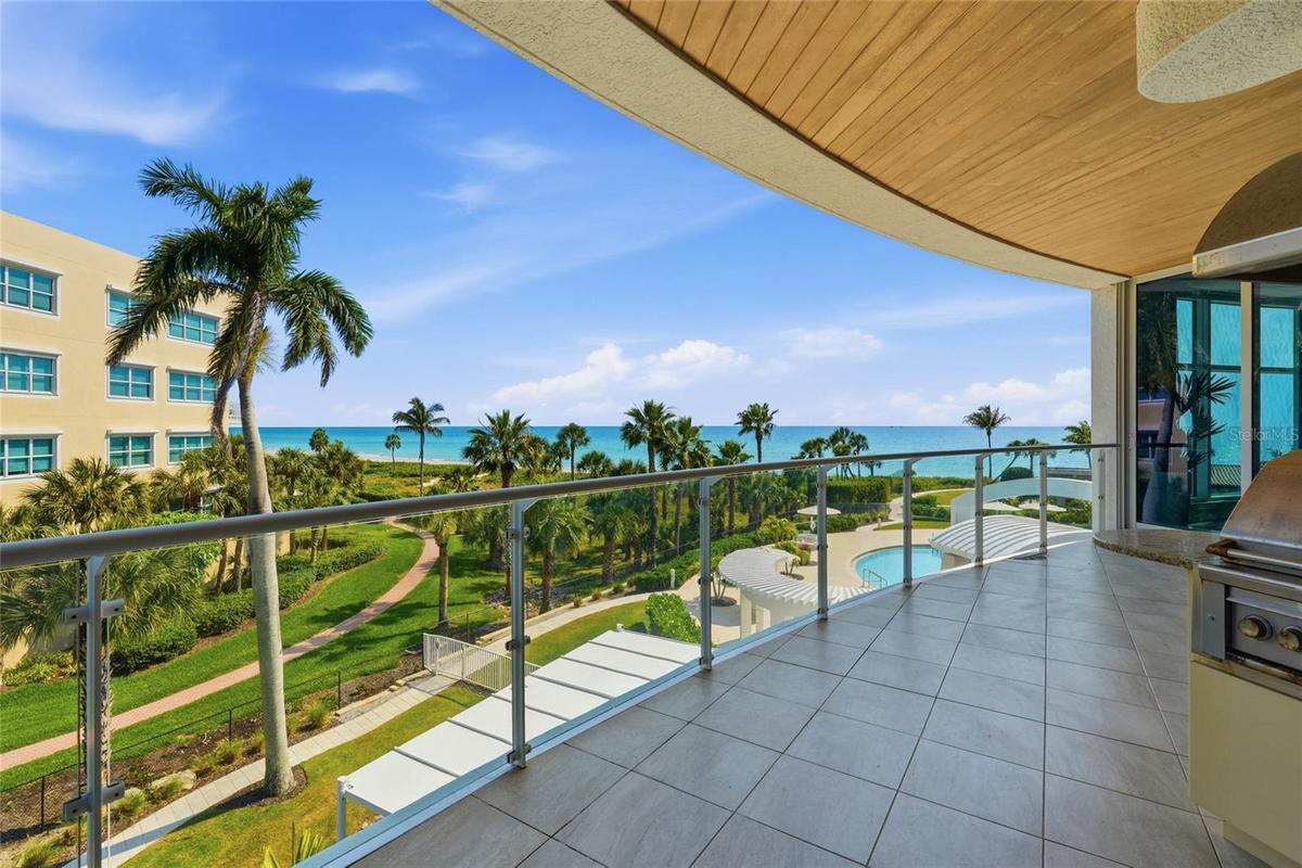 Balcony overlooking Gulf