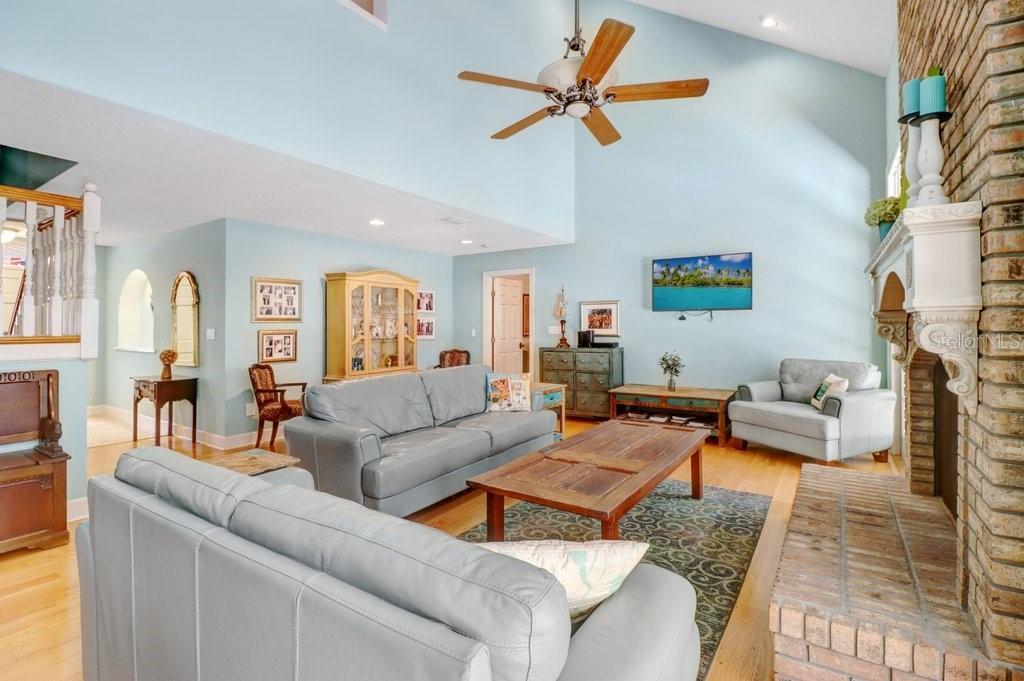 Vaulted ceilings in Great Room and Ceiling fan