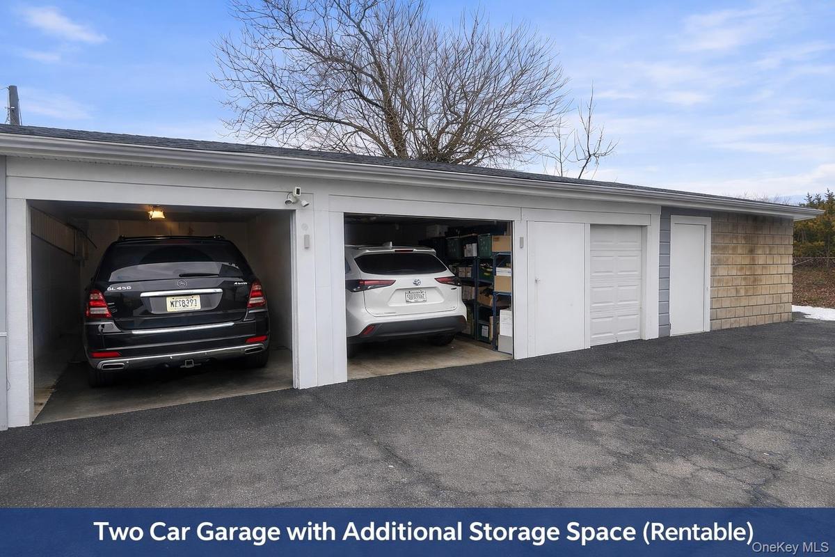 2 car garage with 2 private storages. Can be made 3 car garage easily.