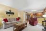 Family room with fireplace