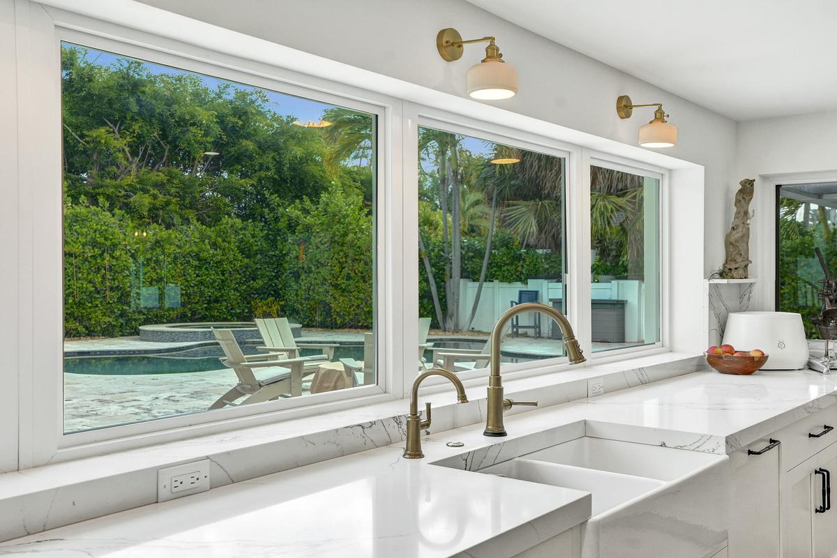 KITCHEN WINDOW VIEW POOL