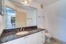 First floor half bath with oversized vanity