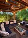 Gorgeous gazebo with lush landscape