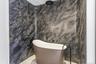 Guest bath w/Itailian designed Antonio Lupe