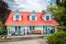 A 3-bedroom, 4 bath cape cod guest house over two floors.