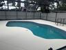 New painted pool deck