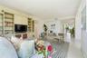 Living Room with built-in shelving