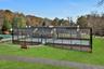 Paddle tennis and racket ball courts.