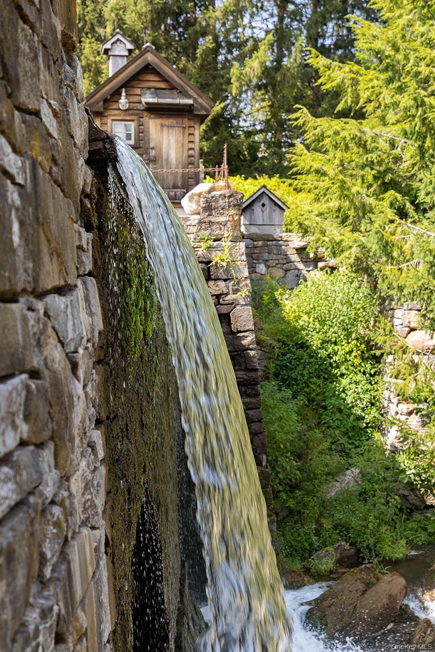 Side view of Waterfall