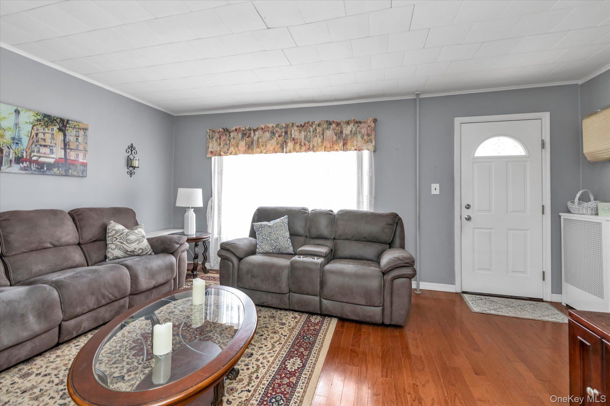 Front Living Room with Beautiful Hardwood Floors