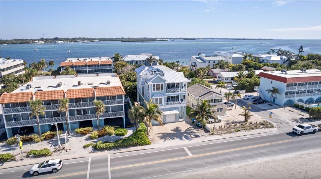 Crosswalk to beach front house