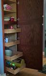 Pantry with pull out shelving