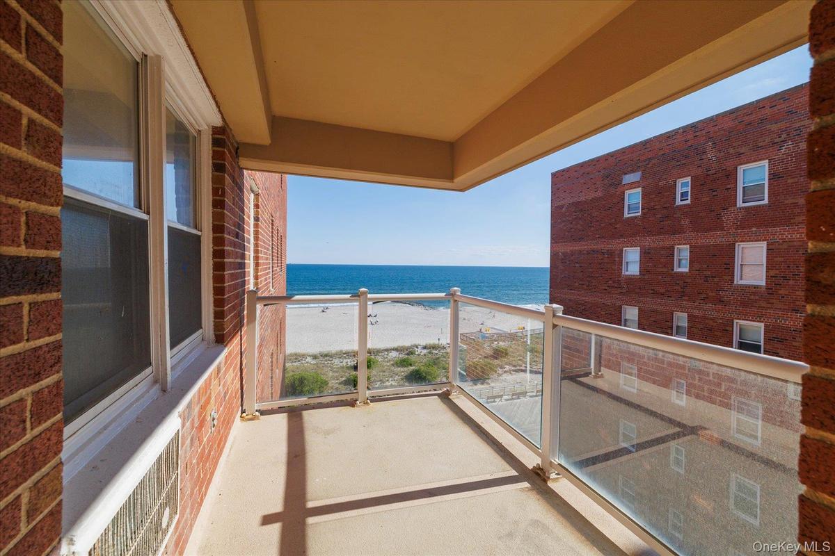 Balcony with direct oceanfront views