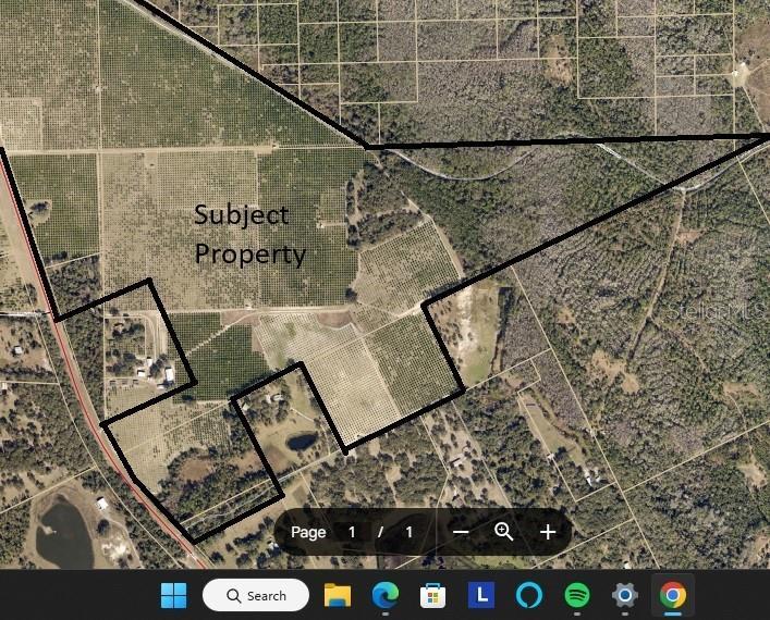 Aerial representation of property