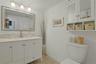 This is the Powder room on the first floor. When entertaining, it makes it easier for your guests to use this Bathroom rather than go upstairs to the 