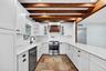 Gas stove/stainless steel appliances and quartz countertops