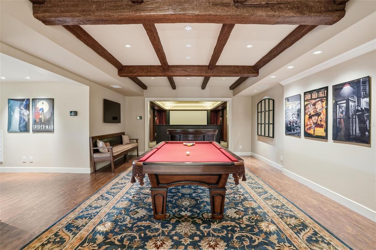 Upstairs Game Room with Billiard Table & 2 TVs