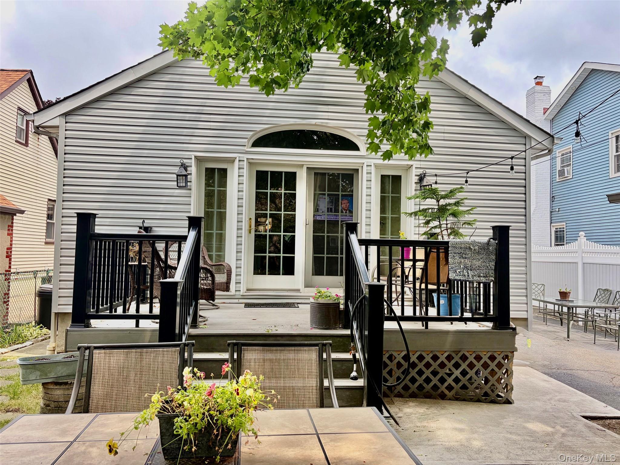 Renovated Backyard with New Trex High Performance Decking .
