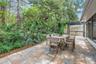 Awesome Shady raised paver patio is perfect for dining, entertaining and gathering