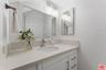 Bathroom featuring a white van
