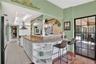 The kitchen and dinette areas are expansive
