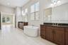 Dual Vanities and Freestanding Tub
