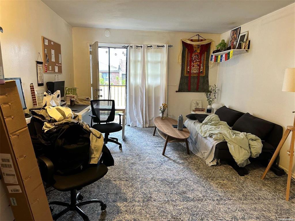 Office space featuring carpet flooring