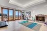 Currently used as a gym - w/ fireplace