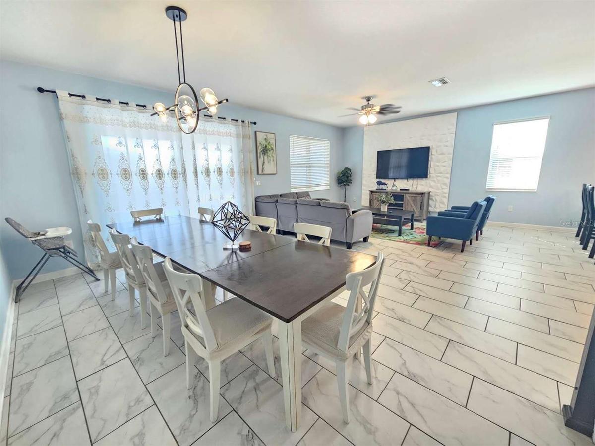 Living Room and Dining Room