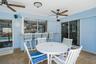 Come dine on the deck, 2 new ceiling fans to keep it cool!