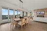 View from dining area to living room