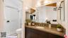 The spacious vanity offers ple