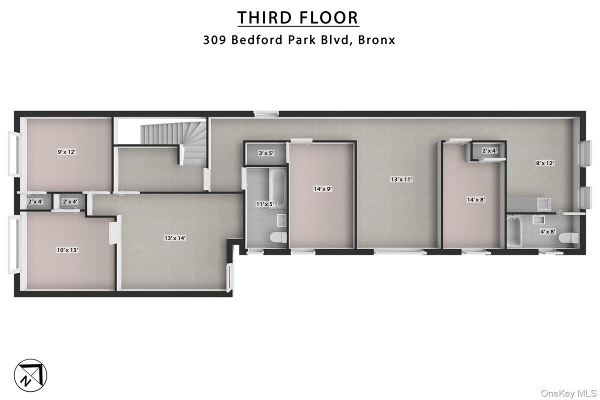 Third and Fourth Floor Plan