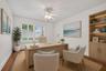 Virtually staged guest bedroom