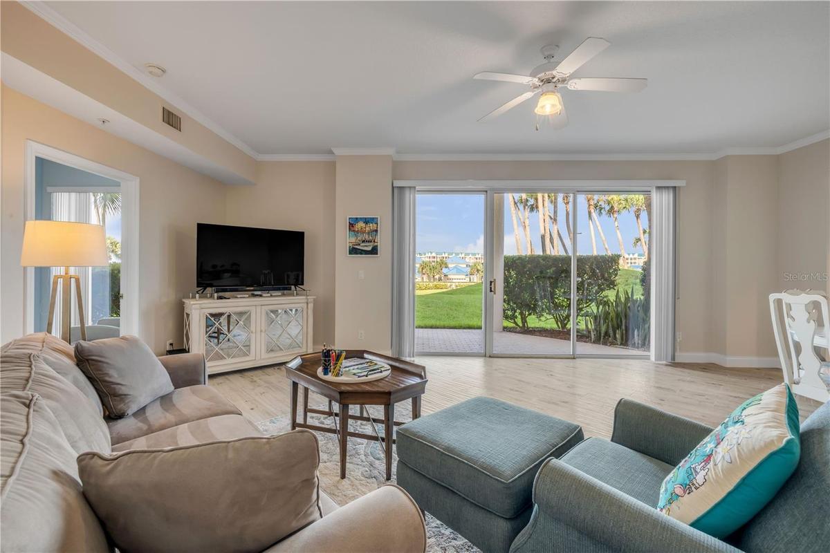 Nicely renovated, first floor walkout, spacious and light