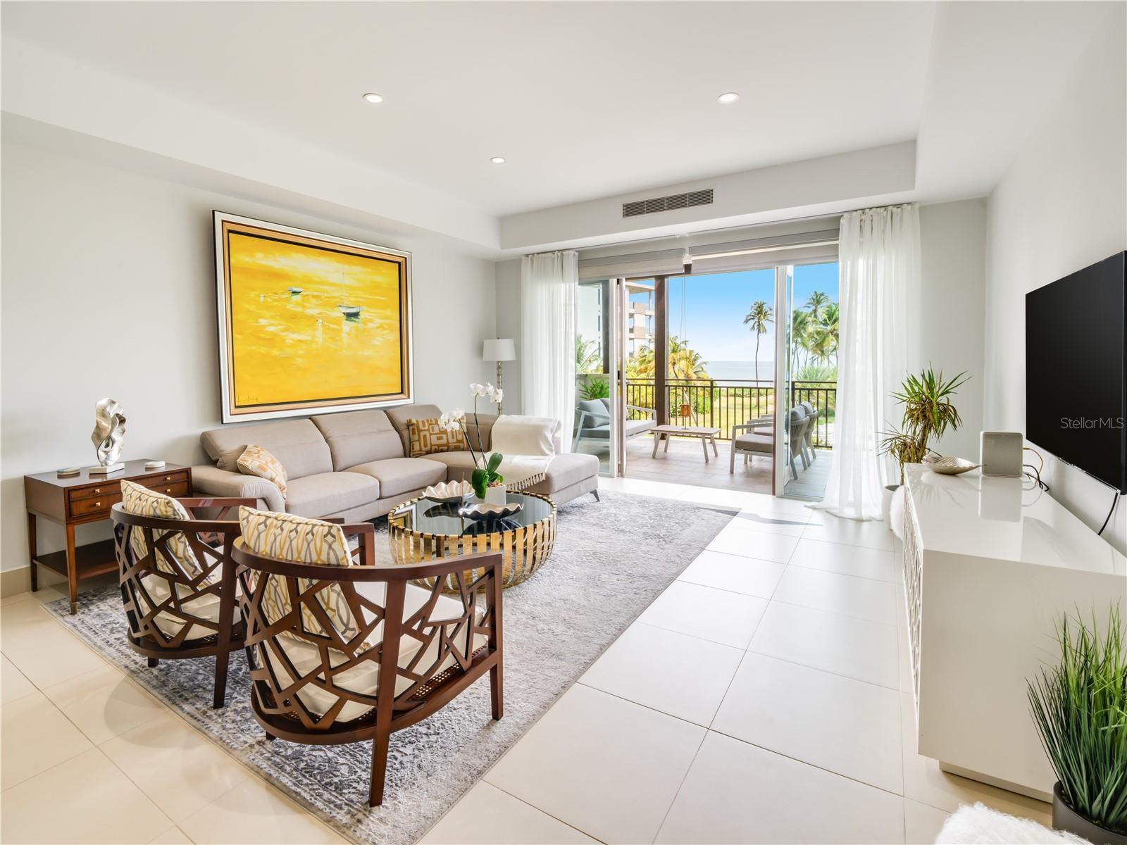 Living Room & Ocean View