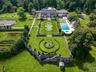 Aerial view of a pool