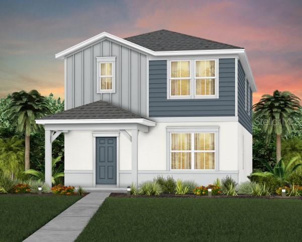 Exterior Design. Artistic rendering for this new construction home. Pictures are for illustrative purposes only. Elevations, colors and options may va