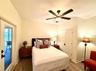 Bedroom 3 with french doors to the back porch