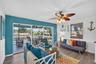 Cozy family room direct access to the screened lanai.