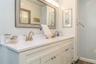 MASTER BATH featuring hardwood / wood-style floors and vanity