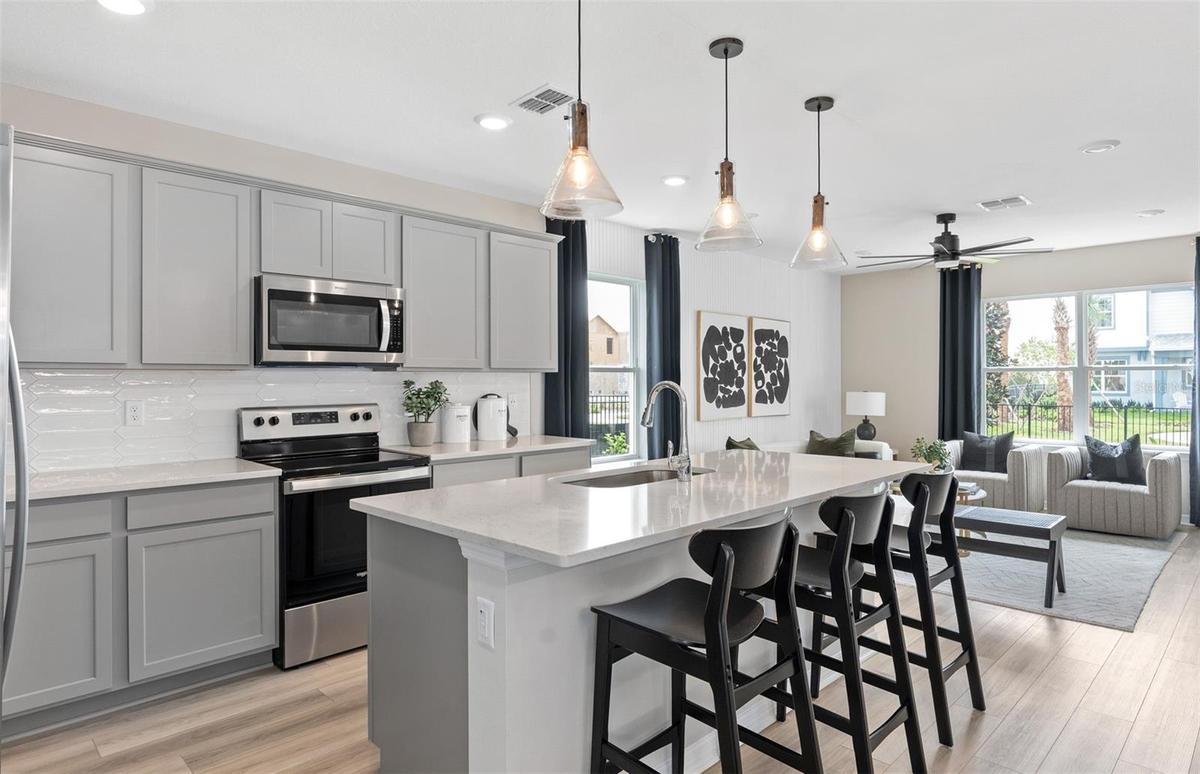 Model Home Design Only. Pictures and furnishings are for illustrative purposes only. Elevations, colors and options may vary. Furniture is for model h