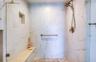 Large shower in primary bathroom
