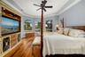 Ceiling fan and crown molding