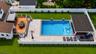 Backyard with deck and pool