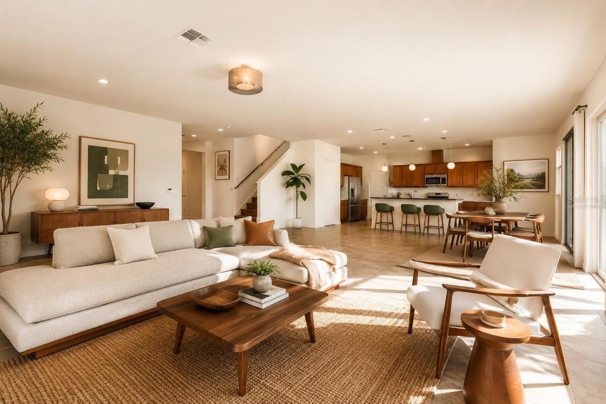 DOWNSTAIRS virtually staged