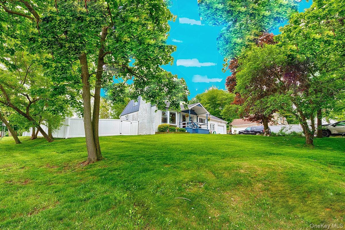 lawn in front and side of the house